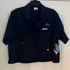 Columbia women’s Black Utility Shirt UGA Bulldog XXL